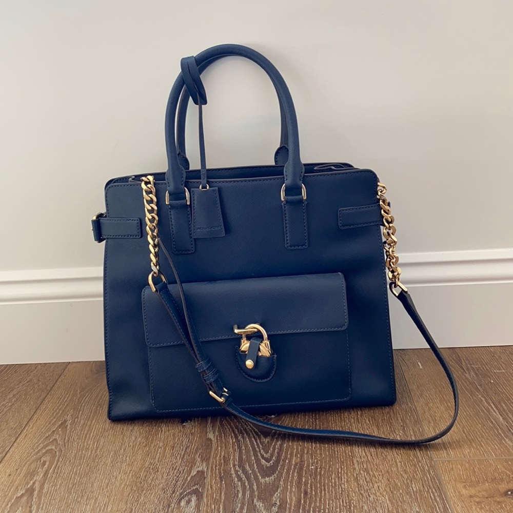 Navy Michael Kors Tote